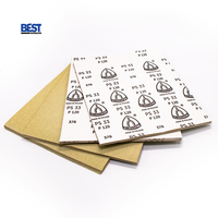 Papier abrasif blanc Klingspor, fabriqué en Pologne, 50 pièces, P120, pour polissage manuel et ponçage