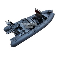 Yacht Tender et Dinghy Yoolwin SP580 à coque en aluminium robuste, bateau pneumatique RIB pour sports nautiques à vendre