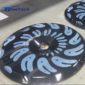 ฝาครอบล้อ FlowTech ขนาด 19 นิ้ว สำหรับรถยนต์ Tesla Model Y และ Model 3 พิมพ์ลาย UV บนวัสดุ PC ป้องกันขอบล้อเต็มรูปแบบ จากโรงงานโดยตรง - Product Image 5
