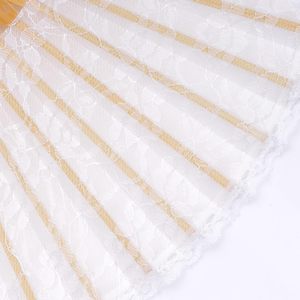 Abanico de Mano Plegable de Bambú, Estilo Europeo Retro, con Encaje, para Regalo de Despedida de Soltera, Decoración de Fiesta, Actuación de Baile - Product Image 2