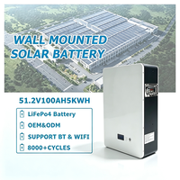 MOQ Rendah Tersedia Paket Baterai Lithium 5kWh 100Ah 51.2v dengan Kit Sistem PV Surya, baterai Lithium 5kva untuk Rumah Hunian