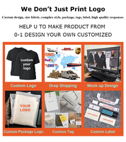 T-shirt en coton de qualité supérieure avec logo imprimé en relief OEM, impression 3D en relief personnalisée, t-shirt surdimensionné épais unisexe