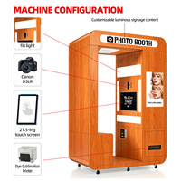 Photomaton modulaire personnalisable pour événements et fêtes, machine à photos avec imprimante, possibilité de personnalisation de la couleur