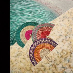 Abanico de Bambú Hecho a Mano Tradicional - Decoración para el Hogar, Recuerdo para Fiestas o Uso Doméstico - Product Image 3