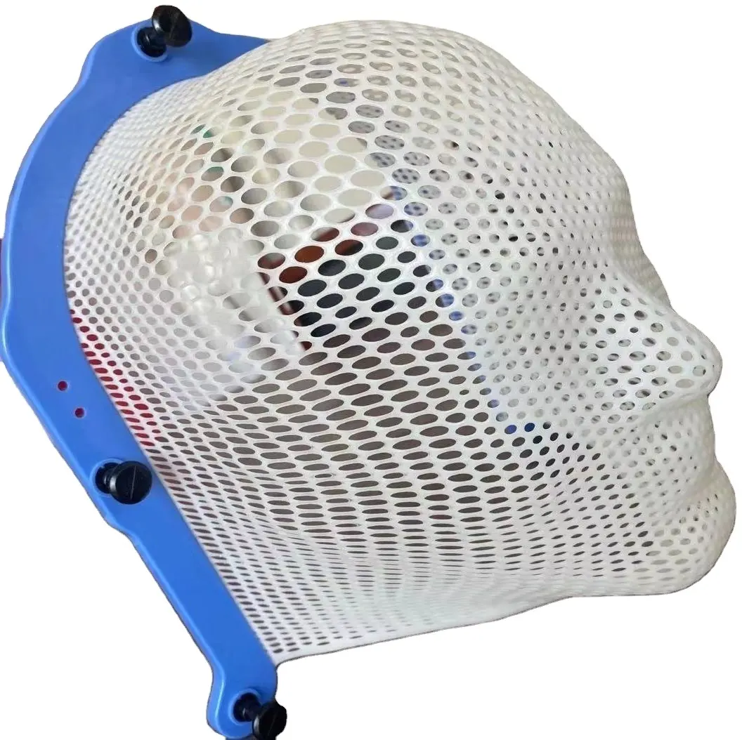 Masque de fixation de tête thermoplastique de type S pour la radiothérapie médicale cancer oncologie radiothérapie adaptative à la plaque de base Klarity