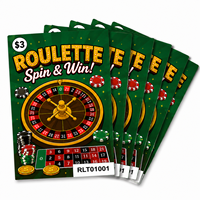 Boletos de Raspar Personalizados con Diseño de Impresión Instantánea, Patrones de Ganancia, para Recaudación de Fondos