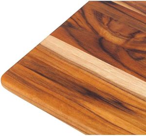 Planche à découper en bois de qualité supérieure avec rainure pour les jus, grande planche à découper réversible pour la préparation de la viande, des légumes et des fruits en cuisine - Product Image 4