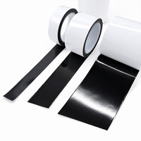 Ruban adhésif double face en acrylique blanc pour décoration d'aile de voiture, adhésif gris sans trace, imperméable, haute adhérence avec support en PET