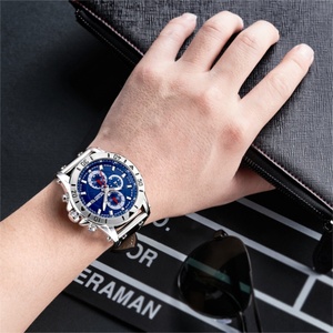 Reloj Megir 2081 en Oferta, Reloj Deportivo de Cuarzo para Hombre, de Acero, con Correa de Cuero, Cronógrafo, Estilo Lujoso - Product Image 6
