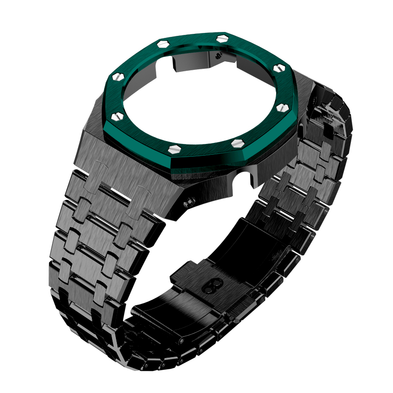 Black case green  bezel