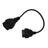 Pour RENAULT 12 broches mâle vers OBD OBD2 OBDII DLC 16 broches femelle pour Renault 12 broches câble femelle adaptateur connecteur OBD
