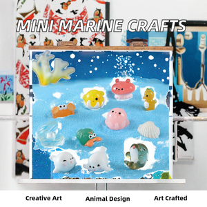 18-Phong Cách Tự Làm Nhựa Thủ Công Dễ Thương Động Vật Biển Mini Aquarium Trang Trí Nội Thất Bao Gồm Mực Kẻ Giết Cá Voi Ẩn Ẩn Cua Cho Trang Trí Nội Thất - Product Image 2