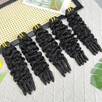 Extensions de cheveux humains vierges à 100 %, grade 12A, bruts, bouclés, double tirage, avec pointes à boucles spirales, tissage de cheveux vietnamiens