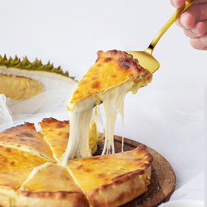 Juego de Cuchillo y Servidor <span class=keywords><strong>para</strong></span> Pastel de Queso de Acero Inoxidable, Juego de Servir Postres Dorado Arcoíris <span class=keywords><strong>para</strong></span> Bodas, Cumpleaños, Pastelería y Catering - Product Image 4