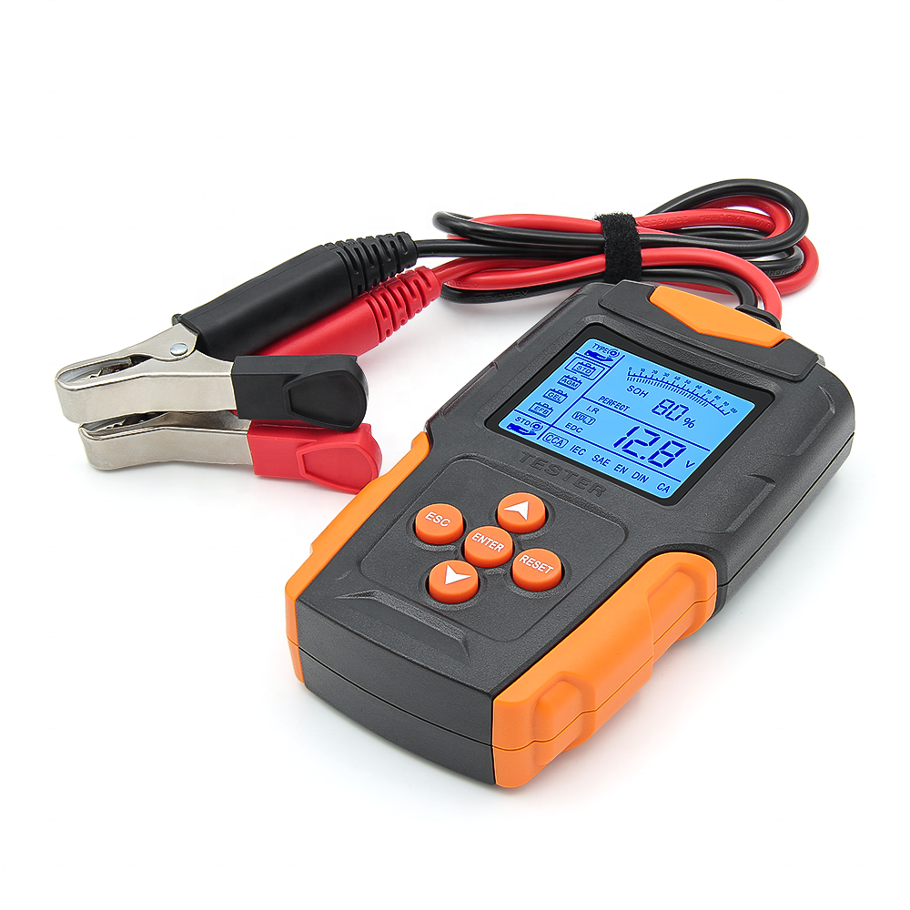 FOXSUR FBT-200 Smart Car Battery Tester for 12V/24V Vehicles