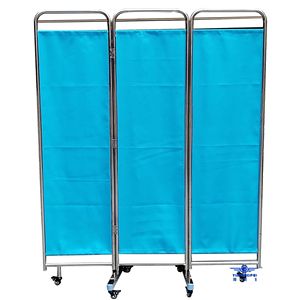 Biombo Plegable Yu Pengfei de 2000x1800mm, Color Azul Claro, para Hospital, con Ruedas - Product Image 2