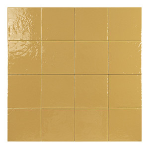 Piastrella Fiji Mustard 15 X 15 Cm, Spessore 8,5 Mm, Finitura Lucida, Bordi Irregolari - Product Image 2