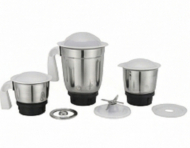 Mixer Grinder 750 Watts Stainless Steel Housing Push Button Controls (Hybrid) 3 Stainless Steel Jars 1.5L Capacity Copper Hybrid