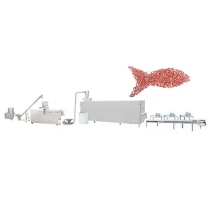 Automatic production line machine make for floating freshwater fish feed and sinking marine fish pellets