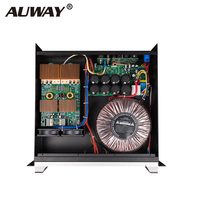 Amplificateur de puissance audio professionnel DSP AUWAY TD1200 Classe TD 1200W, 4 ohms, boîtier métallique, 2 canaux, 2U, XLR/Speakon, subwoofer