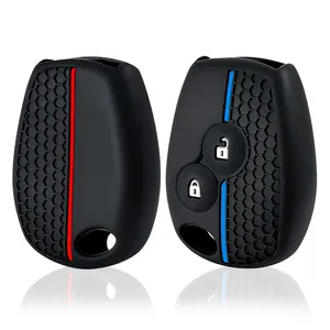 Housse <span class=keywords><strong>de</strong></span> clé en silicone, étui pour clé pour Renault Clio 3 Logan 2 <span class=keywords><strong>Dacia</strong></span> Duster Sandero Stepway Lada Largus pour Nissan Almera Terrano - Product Image 6
