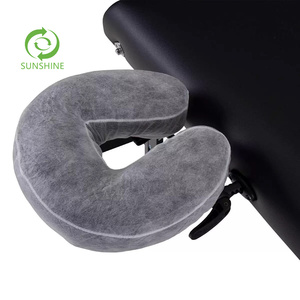 ปลอกหมอนรองศีรษะแบบใช้แล้วทิ้ง รูปตัวยู ผลิตจากผ้าไม่ถักทอ 100%PP/SMS บรรจุ 50 ชิ้น/ถุง สำหรับร้านเสริมสวย สปา นวด และความงาม - Product Image 2