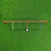 SwingPerfect Kit d'entraînement de golf pour le contrôle de l'arc de putting, 3 bâtons en fibre de verre de 44 pouces de longueur, pour la technique de suivi du bal et l'entraînement du rythme