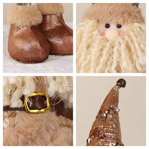 SOTE - Muñeco <span class=keywords><strong>de</strong></span> Peluche <span class=keywords><strong>de</strong></span> Santa Claus con Cinturón y Accesorios, 50 cm, Algodón y Plástico, para Decoración Navideña <span class=keywords><strong>de</strong></span> Interiores - Product Image 5