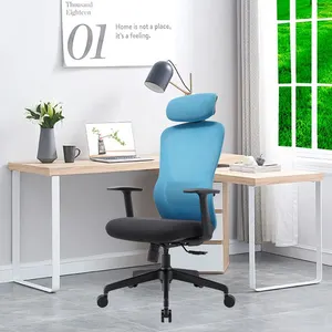 Sedia da ufficio ergonomica moderna Executive in mesh con schienale alto girevole multifunzione e corrimano ergonomico per Manager