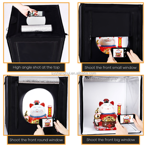 <span class=keywords><strong>Caja</strong></span> de <span class=keywords><strong>Luz</strong></span> Portátil Plegable de 50cm <span class=keywords><strong>para</strong></span> Estudio Fotográfico, <span class=keywords><strong>con</strong></span> Material de Nailon y LED, <span class=keywords><strong>para</strong></span> Grabación de Video - Product Image 5
