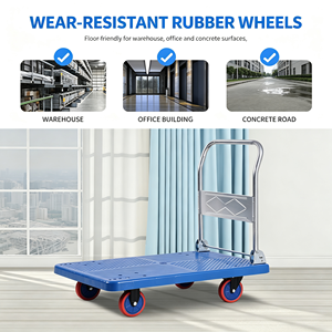 Shopping Wagon Grocery Ready Sturdy Basket Easy Maneuver Fold Down Folding Shopping <b>Cart</b> With Wheels Heavy Duty Folding <b>Cart</b> - Product Image 5