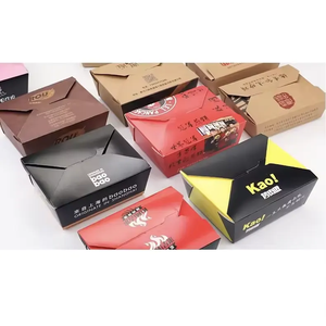 SGP กระดาษคราฟท์ฟาสต์ฟู้ดกระดาษห่อผลไม้กันรั่วแบบใช้แล้วทิ้งกระดาษฟอยล์ลายนูนกล่องกระดาษรีไซเคิล - Product Image 6