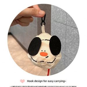 Cute Folding Dog <b>Shopping</b> <b>Bag</b>, Portable Large Capacity <b>Foldable</b> Grocery Tote Storage Pouch - Product Image 3