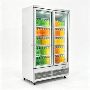 Vitrine réfrigérée commerciale à 2 portes, refroidissement par air, pour boissons, destinée aux commerces de détail - Product Image 1