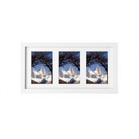 Cadre photo moderne minimaliste blanc en MDF avec passe-partout, fixation murale pour chambre d'enfant, galerie, salon, décoration murale, vente en gros OEM