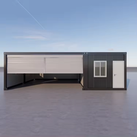 Garage préfabriqué en acier OEM, atelier automobile, maison préfabriquée à un étage, conteneur plat préfabriqué, entrepôt de stockage