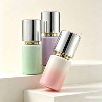 Nouvelle conception de flacon vide personnalisé pour vernis à ongles, 12 ml, 10 ml, flacon rond en verre pour l'emballage du vernis à ongles, bouchon et pinceau, 15 ml
