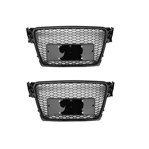 Car <span class=keywords><strong>A4</strong></span> B8 S4 Grille de pare-chocs avant en maille Style RS4 Noir Brillant Grille avant en nid d'abeille pour <span class=keywords><strong>Audi</strong></span> <span class=keywords><strong>A4</strong></span> S4 2008 2009 2010 <span class=keywords><strong>2011</strong></span> 2012 - Product Image 1