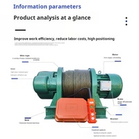 Nouveau treuil de traction à câble de vente chaude haute vitesse 1-10 tonnes opération de grue en acier câble métallique palan électrique moteur Traction hôtels