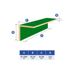 Màu xanh lá cây giấy kraft L hồ sơ các tông bảo vệ góc góc sóng cạnh Hội Đồng Quản trị v-cắt edgeboard bảo vệ hộp trái cây - Product Image 4