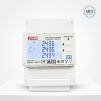 Compteur de qualité d'énergie triphasé solaire photovoltaïque et éolienne EM4373 0.33V, moniteur de réseau, système d'énergie renouvelable RS485