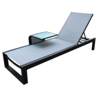Mobilier de piscine, Chaise longue blanche, Chaise longue d'extérieur, Chaise longue, lit de soleil bon marché