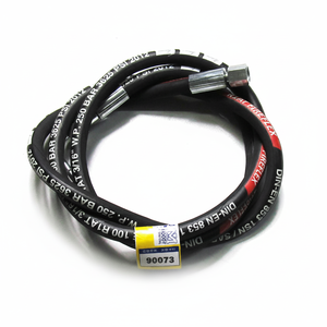 New Condition High Quality QSP Brand <b>Rubber</b> for Cargo Truck Parts OEM LCT003K02BA Cab Lowering <b>Hose</b> M121.5 Straight-90 60CM - Product Image 2