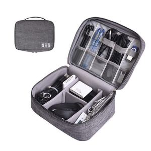 Double Layers Multifunctional Travel Electronics Accessories Bag Data Cable Organizer Storage Bag