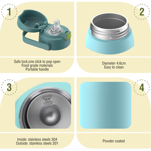 New Design 450ml Custom Thermo Portable Eco Friendly Stainless Steel Mug Insulated Vacuum Water <b>Bottle</b> - Product Image 6