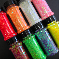 Glitter al por mayor, 20 colores, purpurina gruesa perlada arcoíris, botella de 2oz, purpurina para decoración de uñas/DIY/resina