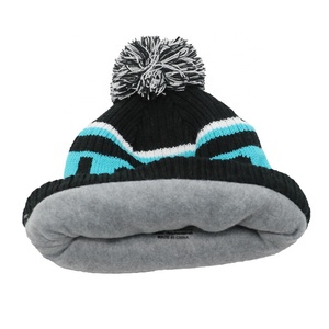 Gorro de Invierno Personalizado de Alta Calidad con Forro Polar y Pompones, Gorro de Punto Grueso con Forro Polar - Product Image 3