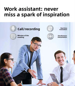 แว่นตาอัจฉริยะ L801 ความละเอียด 8 ล้านพิกเซล หน่วยความจำ 4GB แปลภาษาแบบเรียลไทม์ด้วย AI จดจำภาพสำหรับการโทร กันน้ำระดับ IP67 ระบบคู่ - Product Image 2