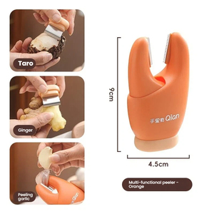 Outil de cuisine magnétique double usage avec poignée, ouvre-griffe de crabe, éplucheur d'<span class=keywords><strong>ail</strong></span>, grattoir à gingembre pour la cuisine à domicile - Product Image 6
