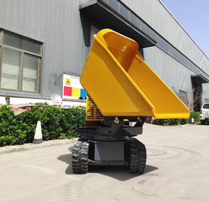 Minidumper Amarillo con Sistema de Orugas, Motor Diésel, para Uso en Construcción y Agricultura - Product Image 4